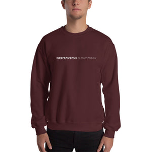 Maroon / S Independence Is Happiness Unisex Sweatshirt by Design Express