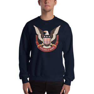 Navy / S Eagle USA Unisex Sweatshirt by Design Express