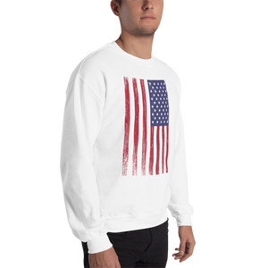 Distressed USA Flag Unisex Sweatshirt by Design Express