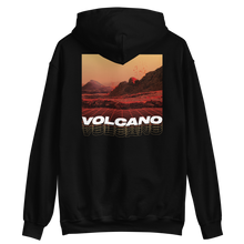 Black / S Volcano Back Unisex Hoodie by Design Express