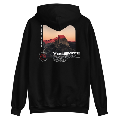 S Yosemite National Park Unisex Dark Hoodie by Design Express