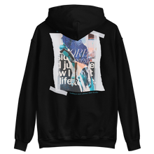 Black / S Nothing is more abstarct than reality Backside Unisex Hoodie by Design Express