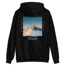 Black / S Dolomites Italy Unisex Hoodie Back by Design Express