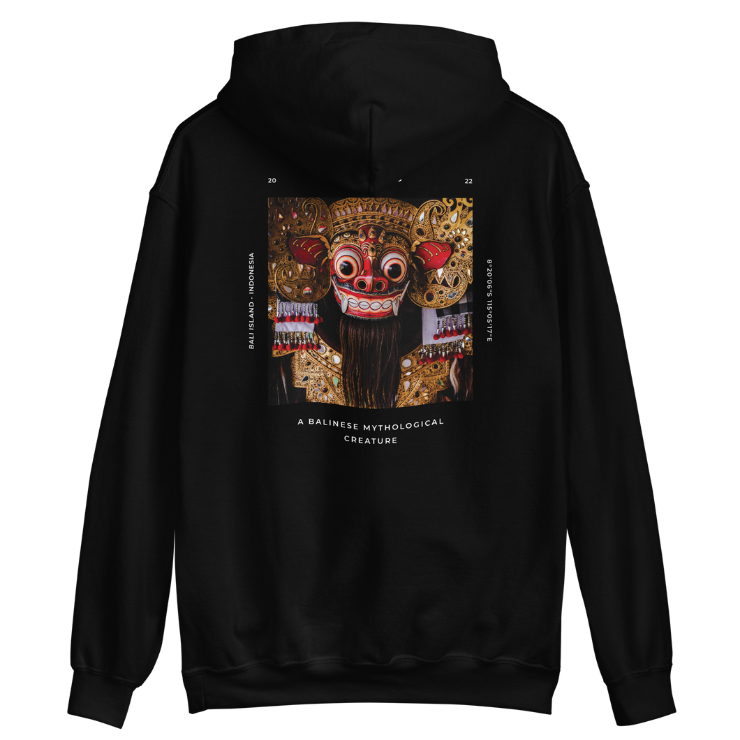 Black / S The Barong Square Unisex Hoodie Back by Design Express