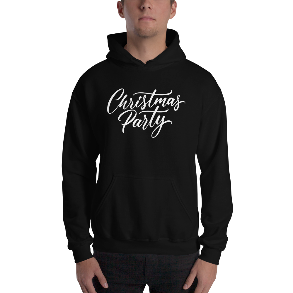 Black / S Christmas Party Unisex Hoodie by Design Express