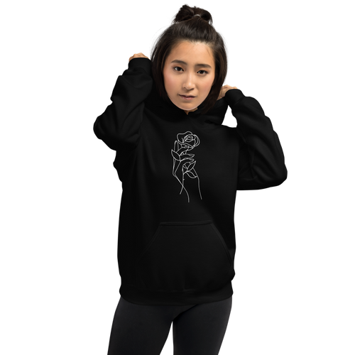 S Rose in Hand Hoodie by Design Express