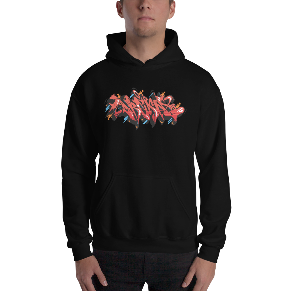 Black / S Dream Graffiti Unisex Hoodie by Design Express