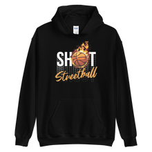 Black / S Shoot Streetball Front Unisex Hoodie by Design Express