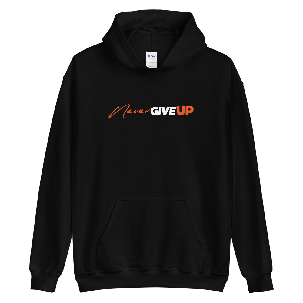 S Never Give Up (Motivation) Unisex Hoodie by Design Express