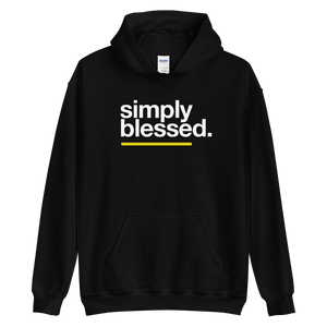 S Simply Blessed (Sans) Unisex Hoodie by Design Express