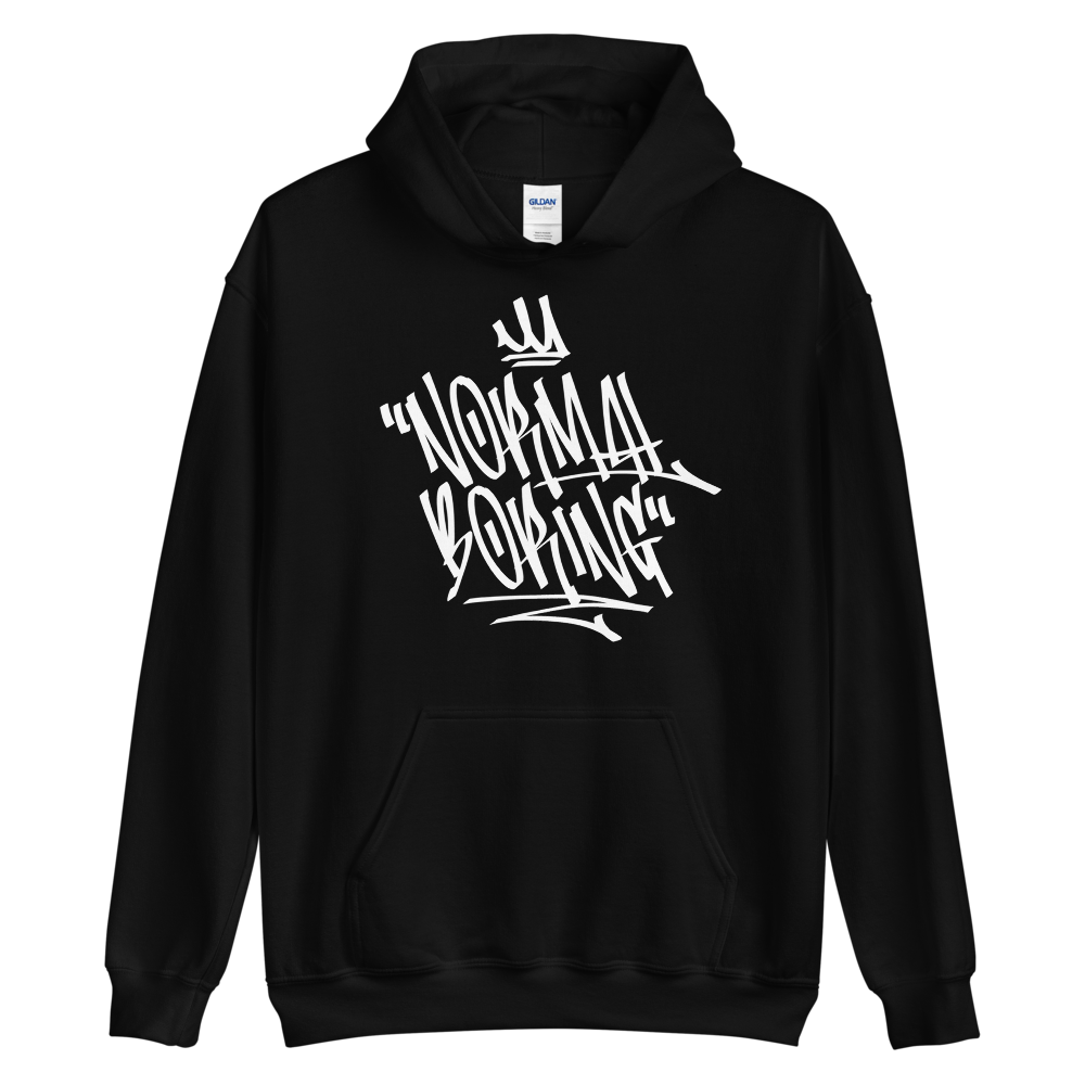 S Normal is Boring Graffiti (motivation) Unisex Hoodie by Design Express