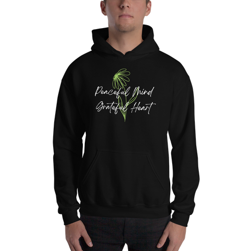 S Peaceful Mind Grateful Heart Unisex Hoodie by Design Express