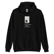 Black / S Creativity is the greatest rebellion in existence Unisex Hoodie by Design Express