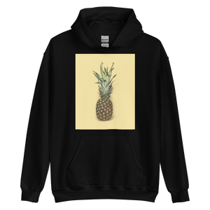 Black / S Pineapple Unisex Hoodie by Design Express