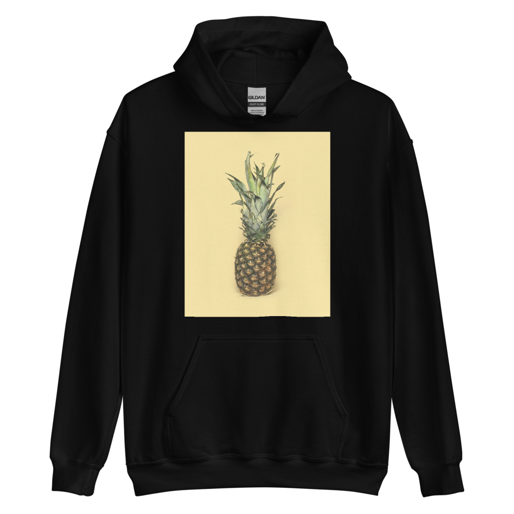 Black / S Pineapple Unisex Hoodie by Design Express