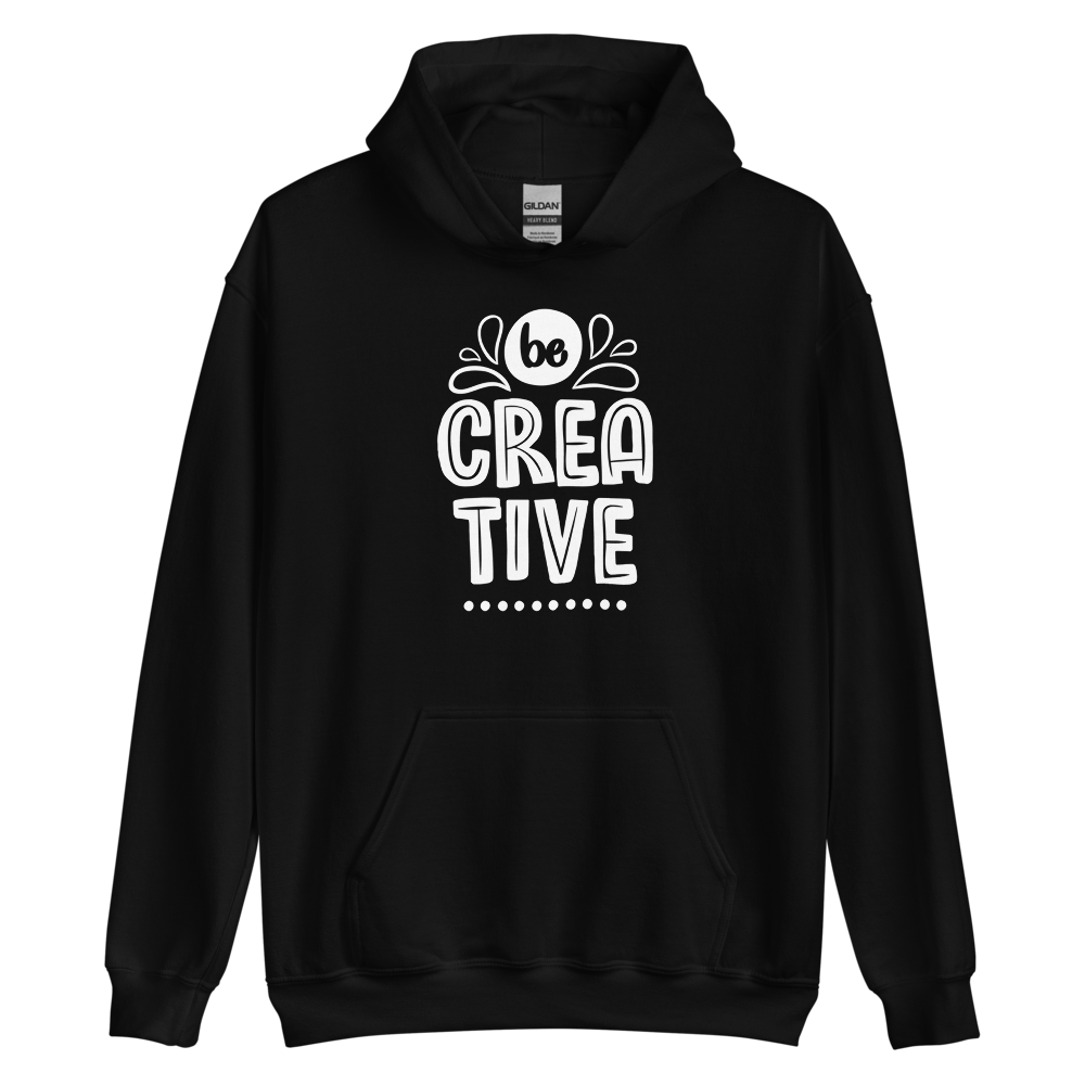 Black / S Be Creative Unisex Hoodie by Design Express