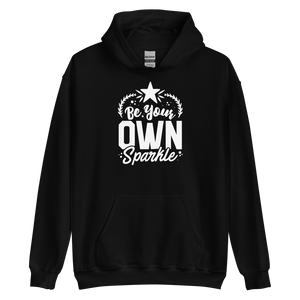 Black / S Be Your Own Sparkle Unisex Hoodie by Design Express