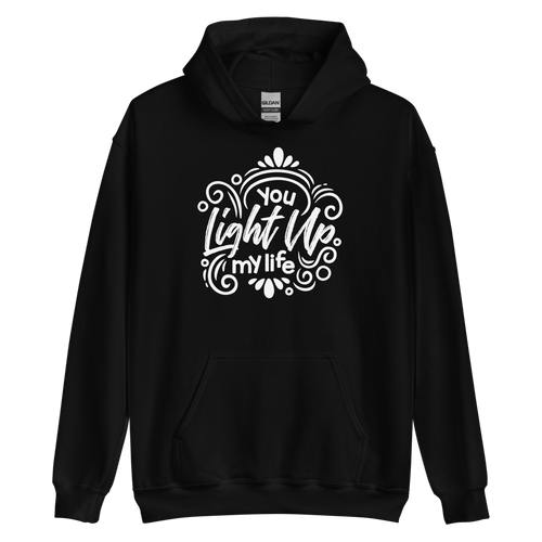 Black / S You Light Up My Life Unisex Hoodie by Design Express