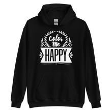 Black / S Color Me Happy Unisex Hoodie by Design Express