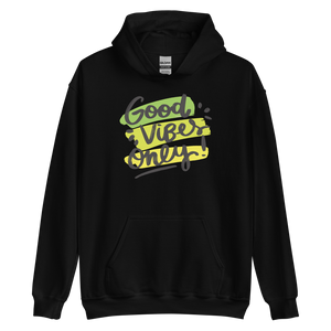 Black / S Good Vibes Only Unisex Hoodie by Design Express