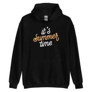 Black / S It's Summer Time Unisex Hoodie by Design Express