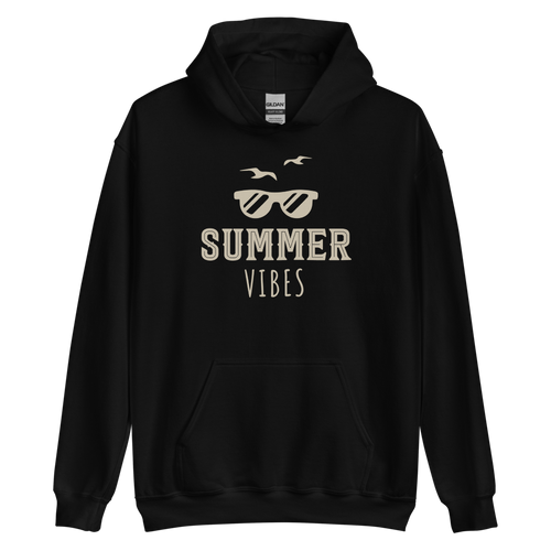 Black / S Summer Vibes Unisex Hoodie by Design Express