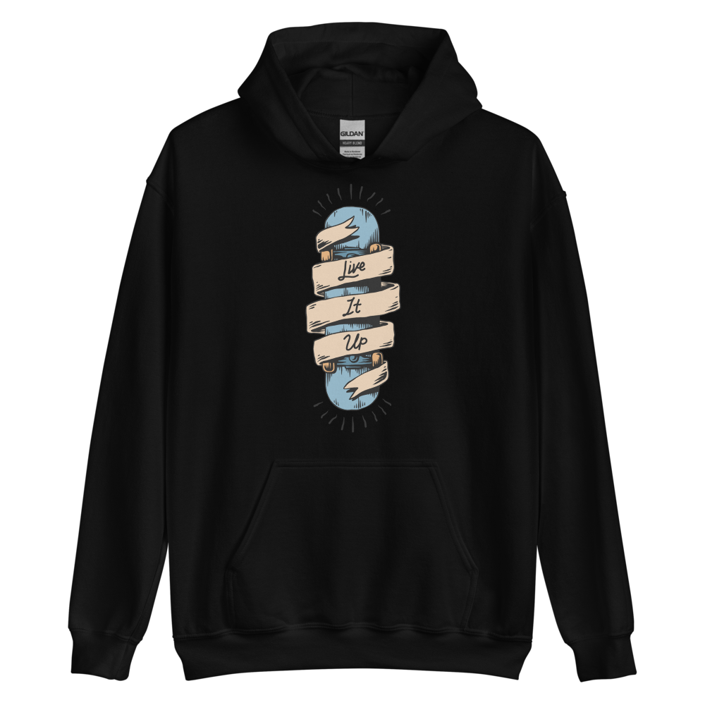 Black / S Live it Up Unisex Hoodie by Design Express