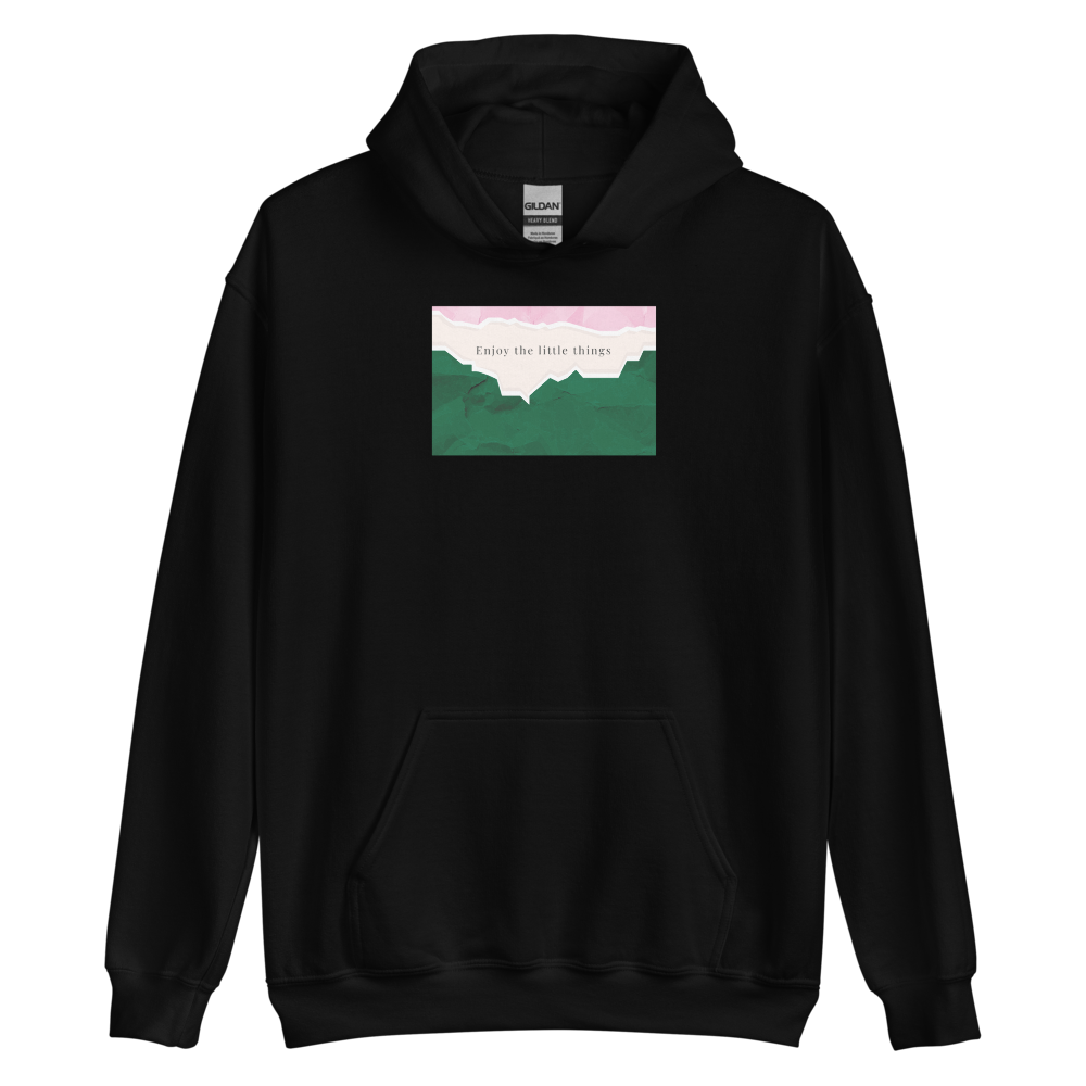 Black / S Enjoy the little things Unisex Hoodie by Design Express