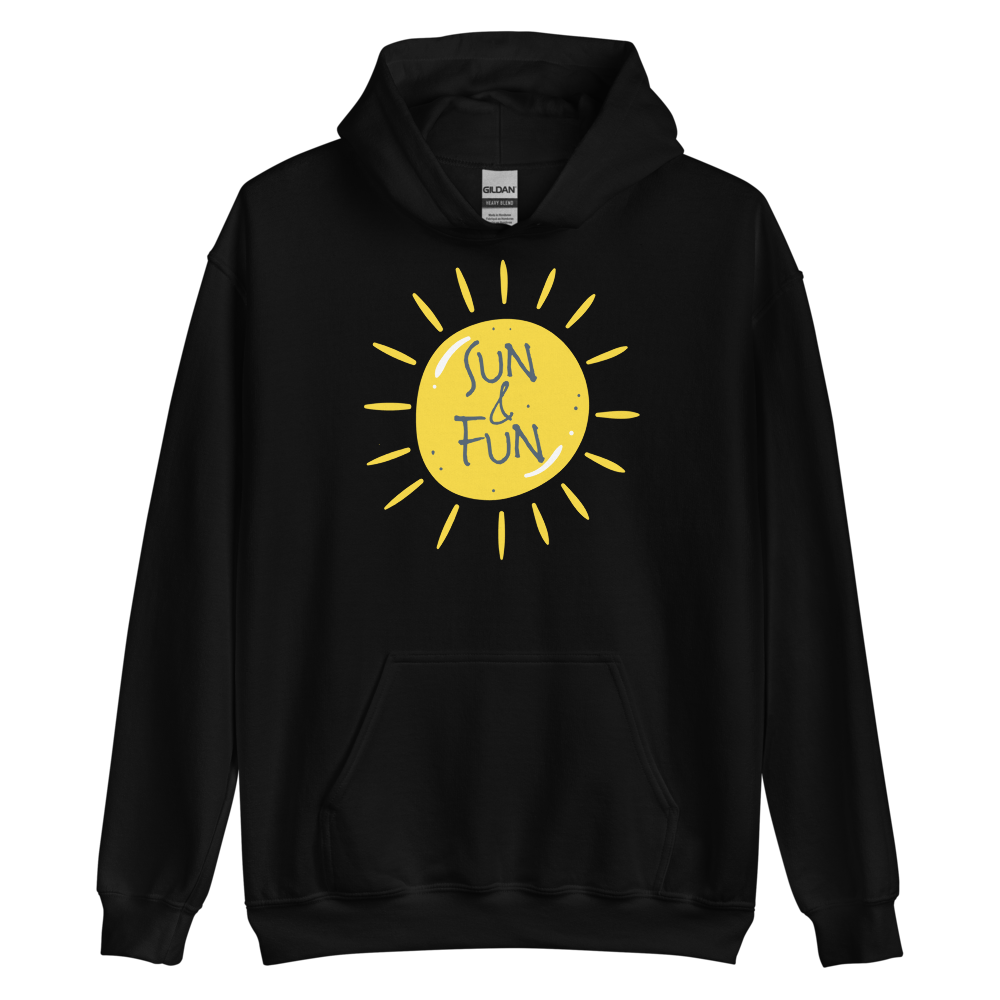 Black / S Sun & Fun Unisex Hoodie by Design Express