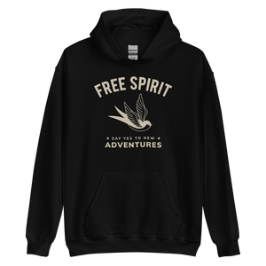 Black / S Free Spirit Unisex Hoodie by Design Express