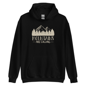 Black / S Mountains Are Calling Unisex Hoodie by Design Express