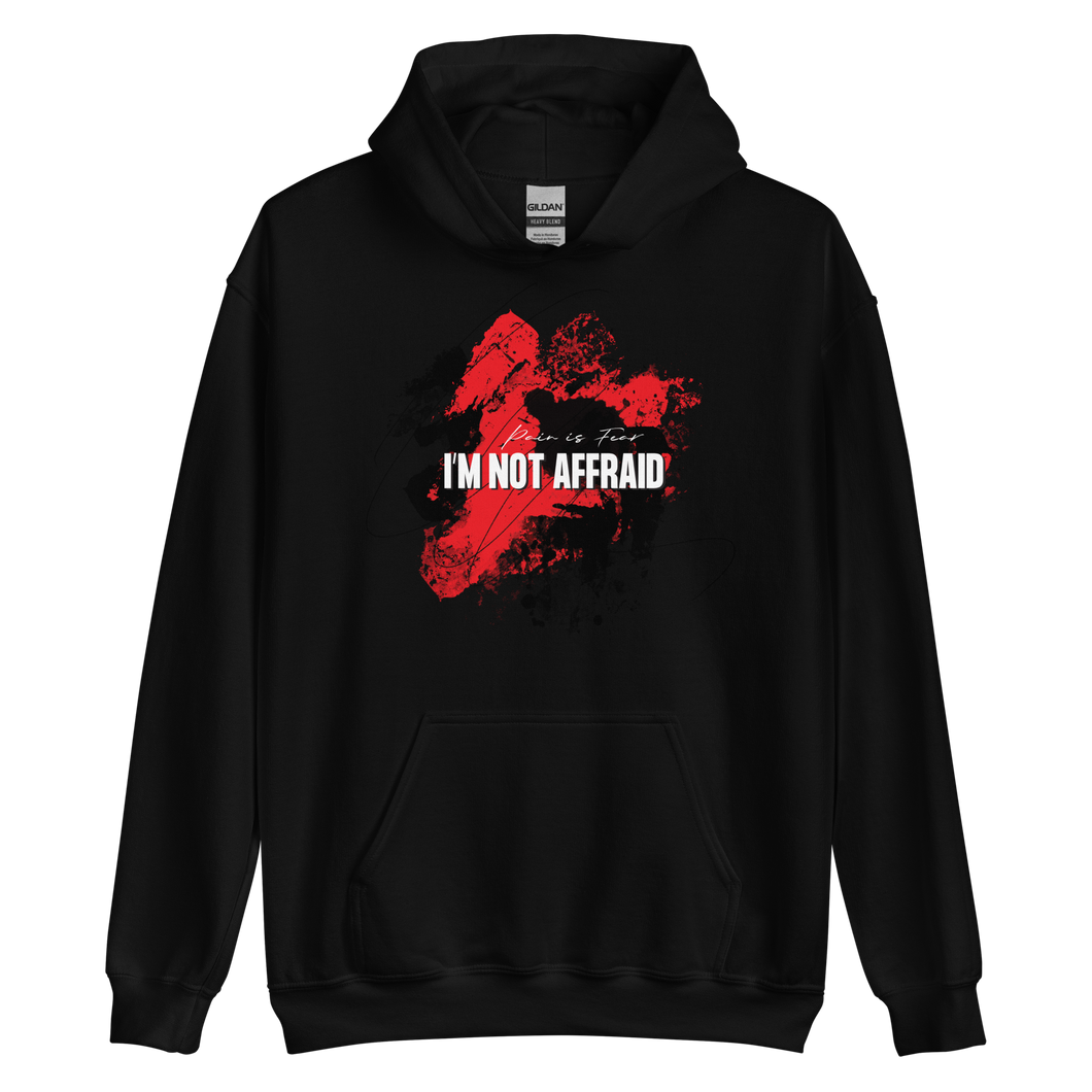 Black / S I'm Not Affraid Unisex Hoodie by Design Express