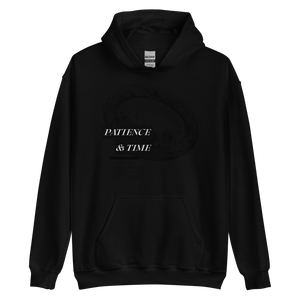 Black / S Patience & Time Unisex Hoodie by Design Express