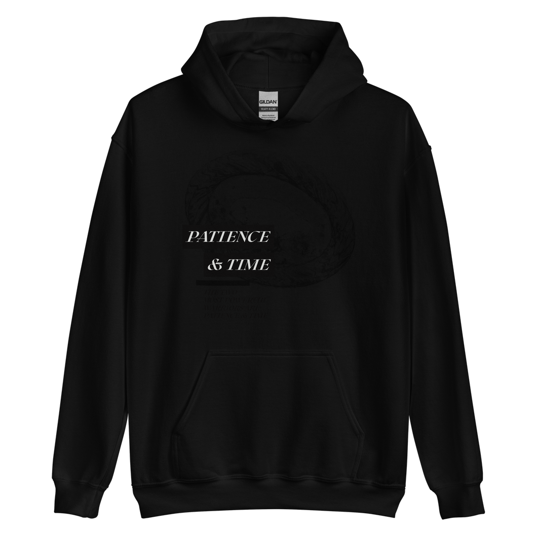 Black / S Patience & Time Unisex Hoodie by Design Express