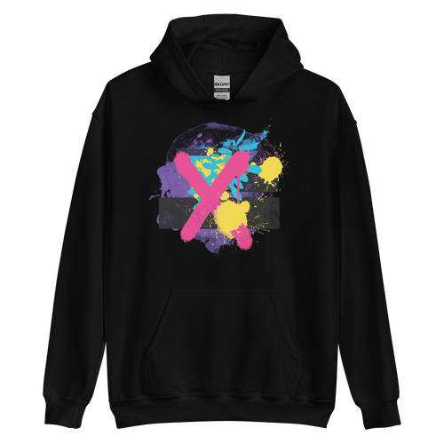 S Abstract Series 01 Unisex Hoodie Black by Design Express