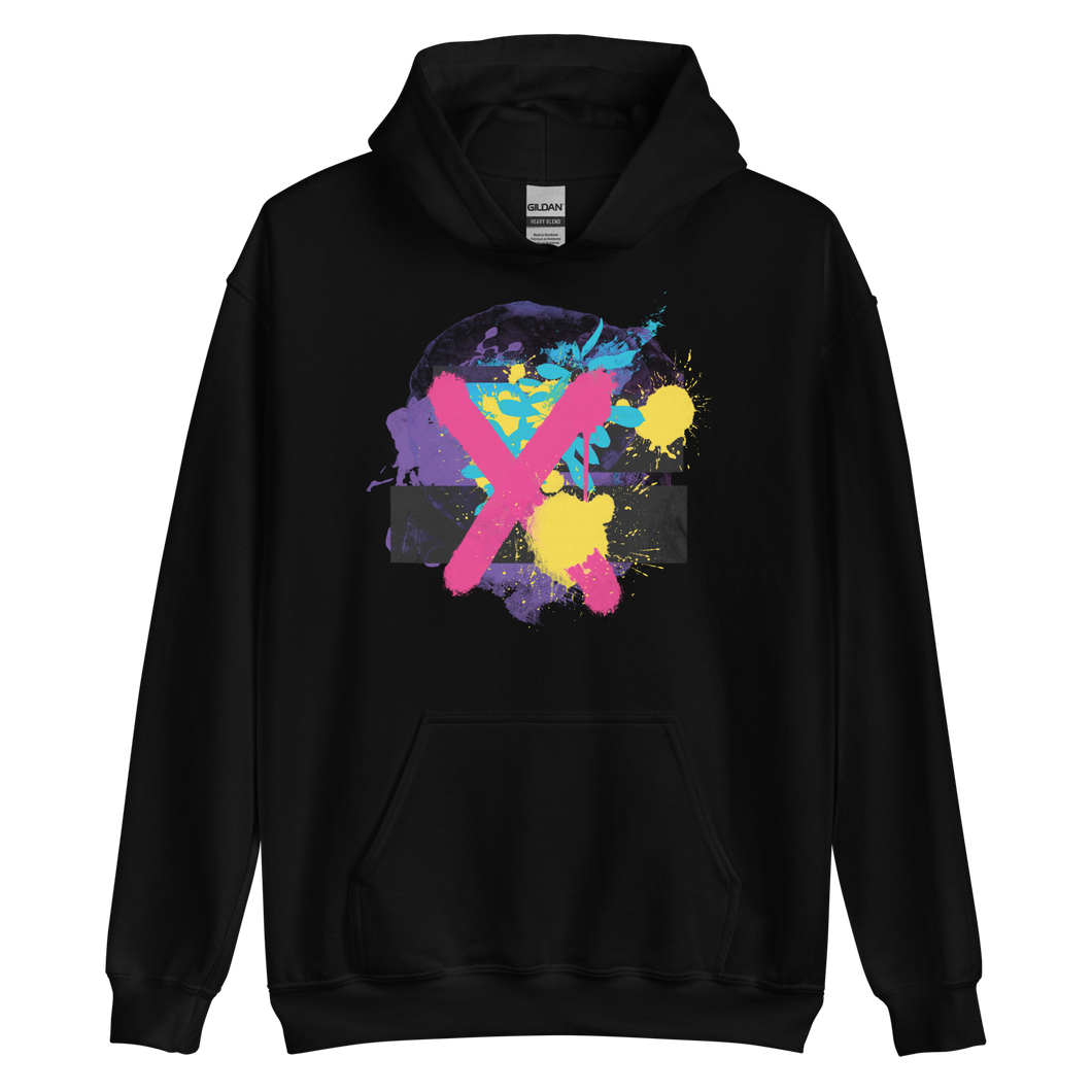 S Abstract Series 01 Unisex Hoodie Black by Design Express