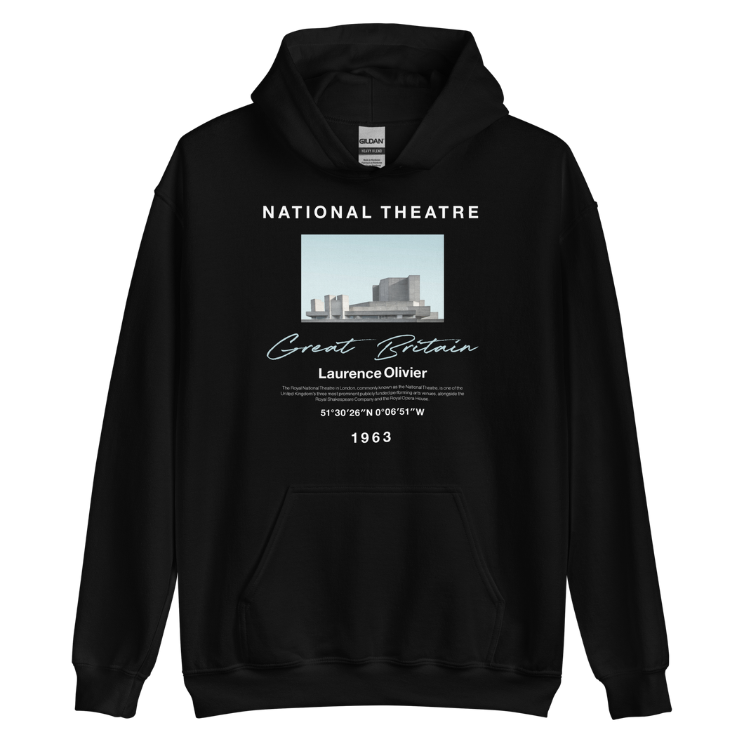 Black / S National Theatre Unisex Hoodie by Design Express