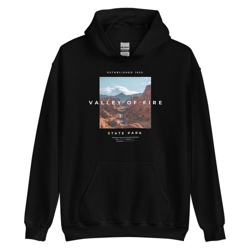 S Valley of Fire Unisex Hoodie Front by Design Express
