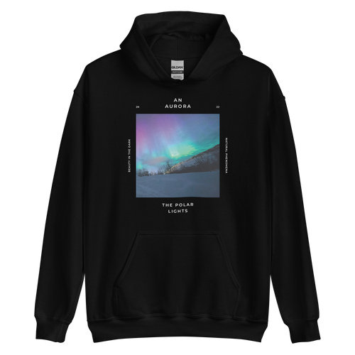 Black / S Aurora Unisex Hoodie Front by Design Express