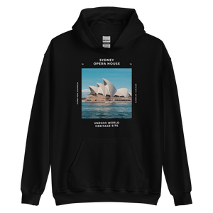 Black / S Sydney Australia Unisex Hoodie Front by Design Express