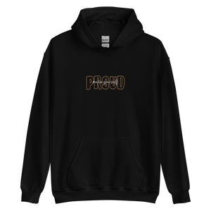 Black / S Make Yourself Proud Embroidery Unisex Hoodie by Design Express