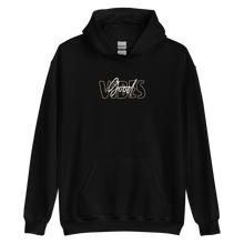Black / S Good Vibes Typo Unisex Hoodie by Design Express