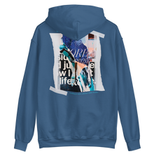 Indigo Blue / S Nothing is more abstarct than reality Backside Unisex Hoodie by Design Express