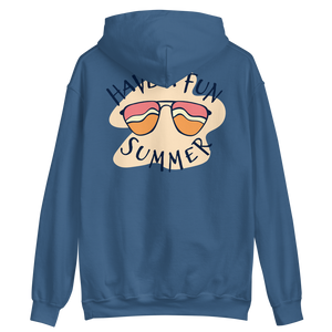 Indigo Blue / S Have a Fun Summer Unisex Hoodie by Design Express