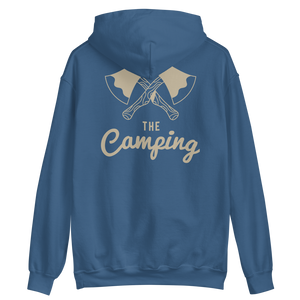 Indigo Blue / S The Camping Unisex Hoodie by Design Express