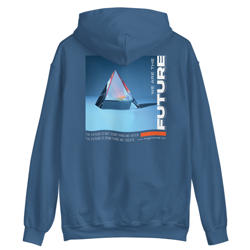 Indigo Blue / S We are the Future Unisex Hoodie by Design Express
