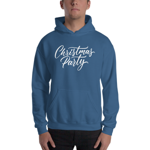 Indigo Blue / S Christmas Party Unisex Hoodie by Design Express