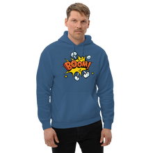 Indigo Blue / S Boom Pop Art Unisex Hoodie by Design Express