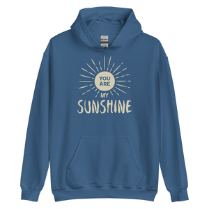 Indigo Blue / S You are my Sunshine Unisex Hoodie by Design Express