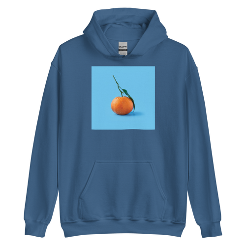 S Orange on Blue Unisex Hoodie by Design Express